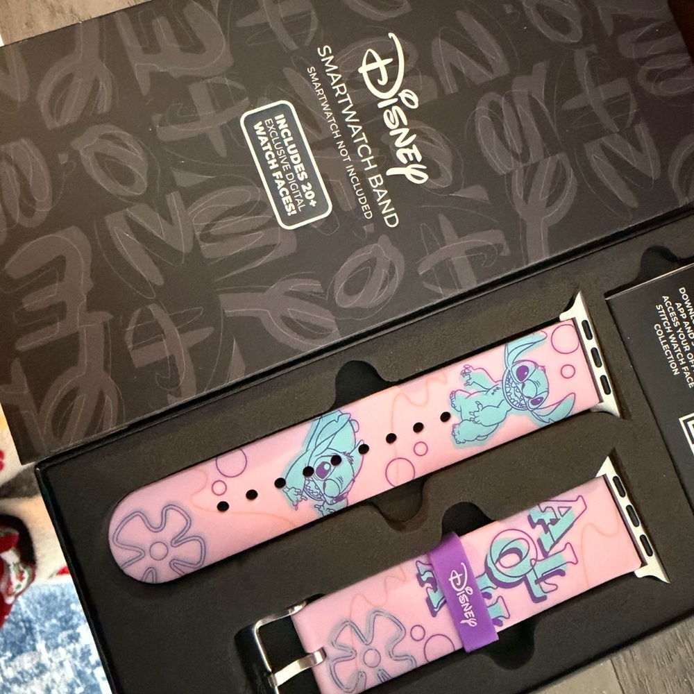 Disney Pink and Purple Stitch Smartwatch Band